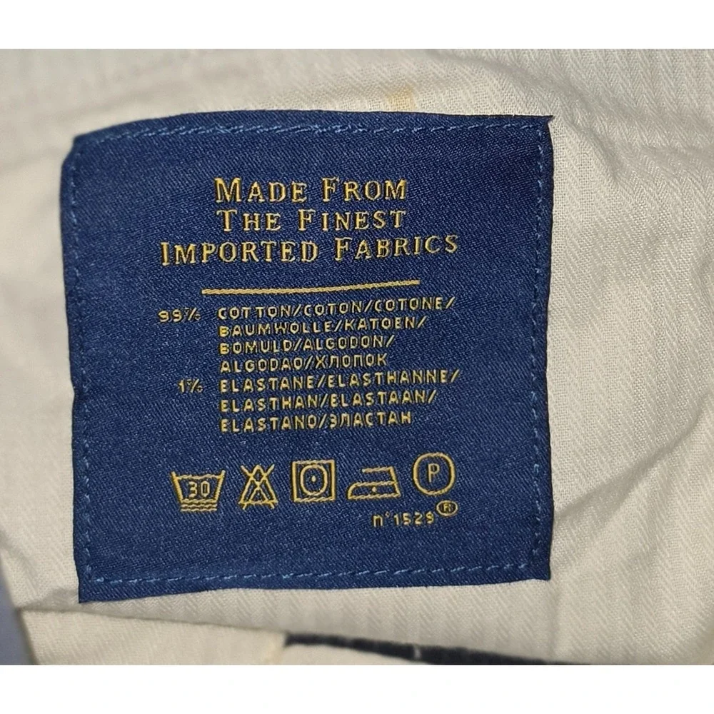Polo Ralph‎ Lauren Men's Classic Fit Corduroy Pants Navy Blue Size 34x32